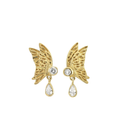 Wings of Butterfly Studs Gold Dip