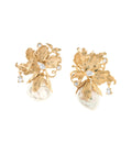 Wild Orchids Baroque Studs Gold Dip