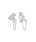Flower of The Lake Chain Earjacket Silver