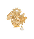 Janger Bouquet Brooch Gold Dip