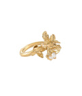 Janger Flower Open Ring Gold Dip