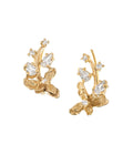 Janger Flower Earclimber Gold Dip