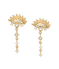Janger Chain Dangle Earrings Gold Dip