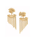 Janger Large Earjacket Gold Dip