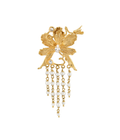 Kenangan Pearl Dangle Brooch Gold Dip
