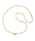 New Tulola Figaro Chain Medium Necklace Gold Dip
