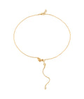 Life Under Water Dangle Necklace Gold Dip