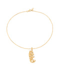 Lady Mermaid of The Lake Pearl Necklace Gold Dip
