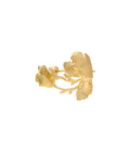 Moon Flower Small Brooch  Gold Dip