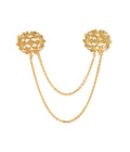 Dream Lace Double Brooch Gold Dip