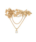 Wild Vines Dangle Brooch Gold Dip