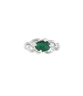 Classic Malachite Small Brooch Silver