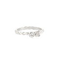 Flower of The Lake Crystal Ring Silver