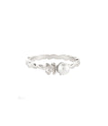 Flower of The Lake Pearl Ring Silver