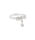 Flower of The Lake Dangle Ring Silver