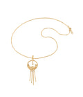 Flower of The Lake Waterfall Necklace Gold Dip
