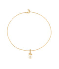Flower of The Lake Baroque Short Necklace Gold Dip