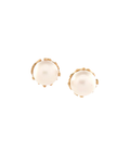 Matahari Pearl Small Studs Gold Dip