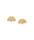 Gingko Leaf Studs Gold Dip