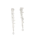 Manusia Bebas Crystal Long Studs Silver