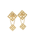 Anyaman Dangle Earrings Gold Dip