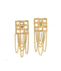 PUTRI Anyaman Chain Dangle Earrings Gold Dip