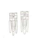 Anyaman Chain Dangle Earrings Silver