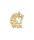 Manusia Bebas Small Round Brooch Gold Dip