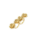Warisan Bunga Double Ring Gold Dip