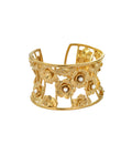 Warisan Bunga Pearl Cuff Gold Dip