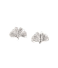 Gingko Leaf Studs Silver