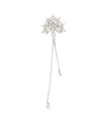 Kipas Dangle Brooch Silver