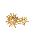 Twin Aura Light Brooch Gold Dip