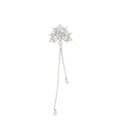 Kipas Dangle Brooch Silver