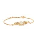 Forgotten Garden Hawa Bracelet Rainbow Moonstone Gold Dip