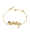 Forgotten Garden Bracelet London Blue Topaz Gold Dip