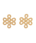 Infinity Knot Studs Gold Dip