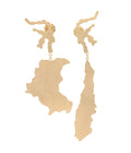 Nusantara Drop Earrings Large Gold Dip