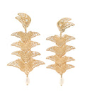 Kupu-Kupu Barong Flock Earrings Gold Dip