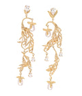 Padang Ilalang Long Drop Earrings Gold Dip