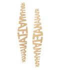 Tanah Air Long Drop Earrings Gold Dip
