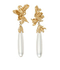 Ranum Crystal - Drop Earrings Gold Dip