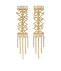 Merakit Dunia - Long Studs with Dangle Gold Dip