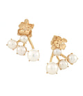 Flora Nirwana Triple Pearls Earjacket Gold Dip