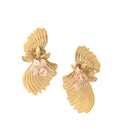 Suka Earrings with MOP Pink Gold Dip