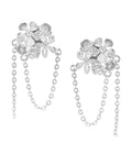 Puspanjali Studs with Chain Dangle White