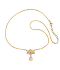 Mahkota Necklace Amethyst Gold Dip
