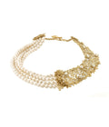 Melati Necklace Pearl Beads Gold Dip