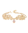 Respati Pagi Choker with Pink Moonstone Gold Dip