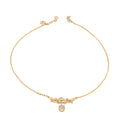 Forgotten Garden Hawa Necklace Rose Quartz Gold Dip